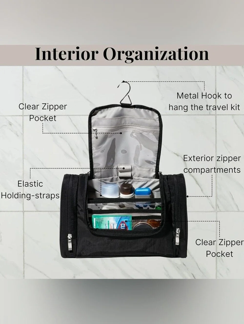 Baggallini Hanging Travel Toiletry Case